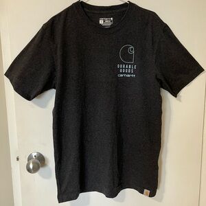 Carhartt men’s heather grey loose fit Durable Goods graphic t-shirt